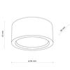 Lampa nasufitowa do kuchni Eve 10123 okrąg round eco drewniana