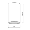 Sufitowa lampa spot GENESIS ML0383 tuba metalowa złota