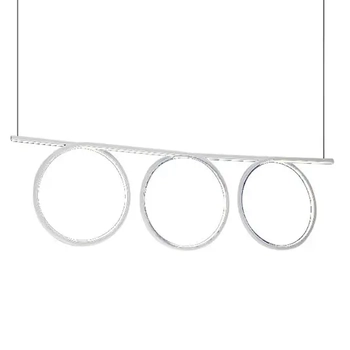 Zwisowa lampa LOOP ML521 Milagro LED 60W 3000K listwa pierścienie białe