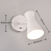 Ścienna lampa z regulacją Enzo R20781731 włącznik biały