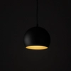 Lampa zwisająca do salonu Zoe 10167 kopuła minimalistyczna czarna