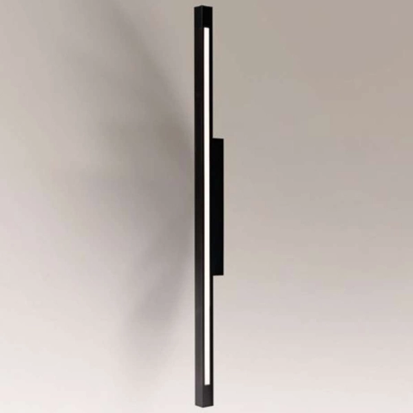 Kinkiet LAMPA ścienna OTARU 8635 Shilo metalowa liniowa OPRAWA listwa LED 28,8W 4000K prostokątna belka czarna