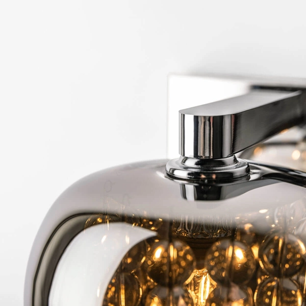 Szklany kinkiet z kryształkami CRYSTAL W0076-01A-B5FZ glamour chrom