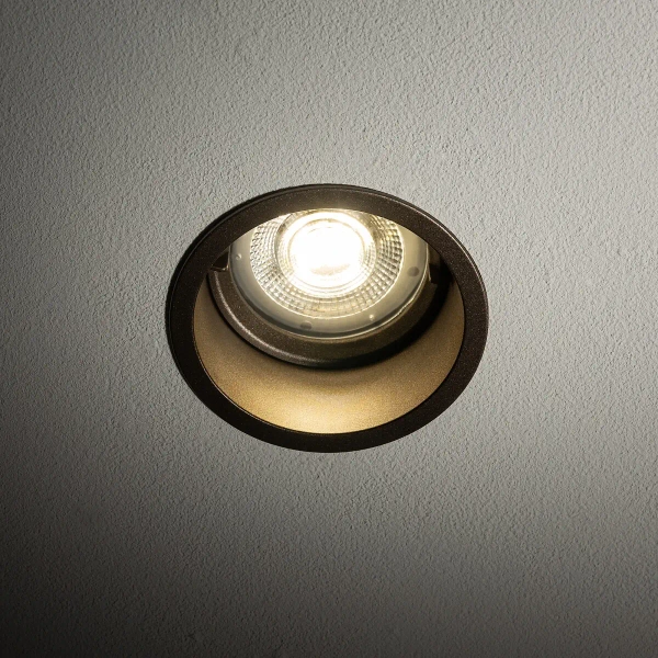 Podtynkowa lampa sufitowa oczko CUP 10790 okrągłe brązowe