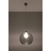 Kulista lampa wisząca BALL SL.0250 grafitowa szklana E27