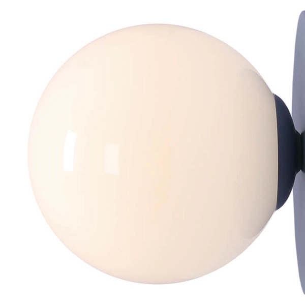 Kinkiet ścienny do jadalni BALL 1126C16_S Aldex kula szklana niebieska