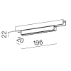 Magnetyczna lampa sufitowa ON/OFF RAFTER mini czarna LED 9W 3000K do kuchni 16458-M930-WB-01-12