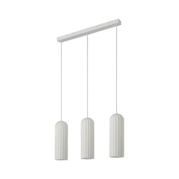 Potrójna lampa wisząca Miella 2412533001 szklana biały