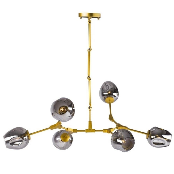 Regulowany zwis Modern orchid ST-1232-6 GOLD Step molekuły złota szara