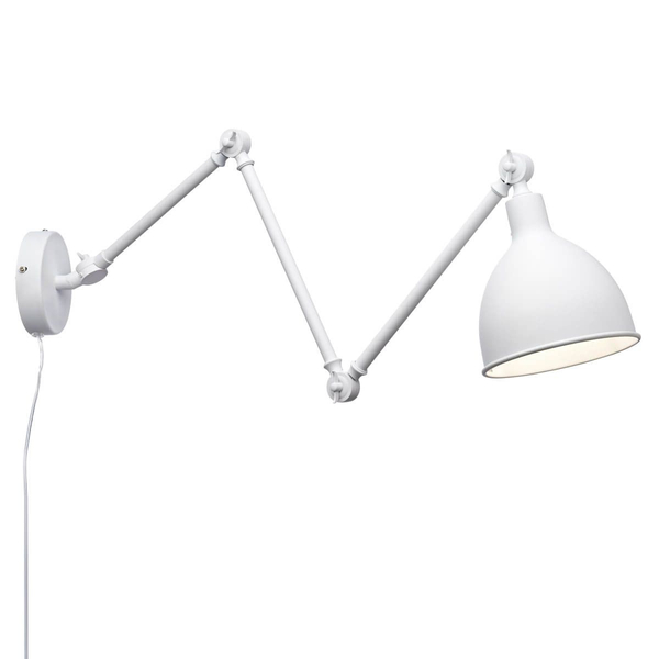 Biały kinkiet ruchomy Bazar 2827660-5007 By Rydens metalowy industrial