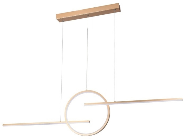 Ledowa lampa na listwie Lauren AZ5258 38W 3000K ring złota