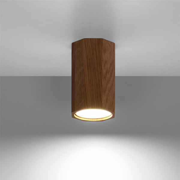 Drewniana lampa sufitowa SL.1033 ekologiczna do jadalni