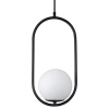 Kuchenna lampa wisząca COSTA SOLO DP0001A-400 black Step metal szkło ramka czarna