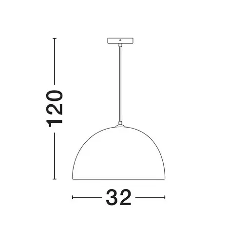 Półkolisty wiszący abażur PLONARO LE45345 do jadalni czarna