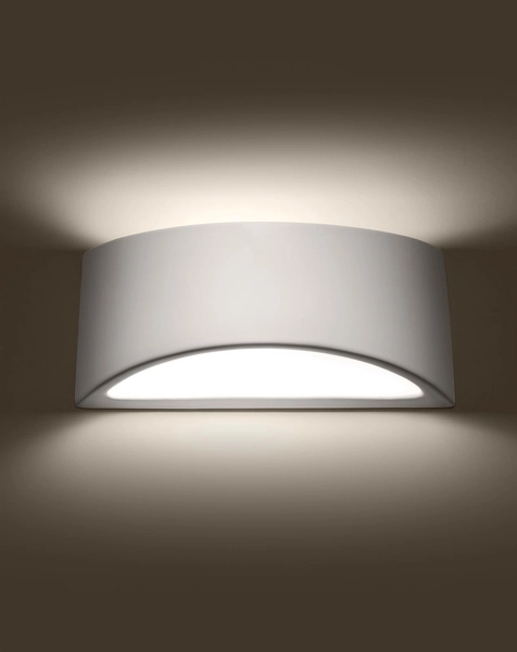 Biała lampa ścienna SL.1048 nowoczesny kinkiet do przedpokoju