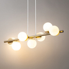 Lampa zwisająca do salonu Avola 40796 Sigma bubble biała złota