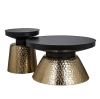 Metalowy stolik kawowy Freddie 825163 Richmond Interiors gustowny złoty czarny