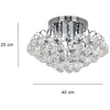 LAMPA sufitowa Monaco 6773/4 8C Elem metalowa OPRAWA crystal glamour chrom