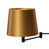 Złota lampa ścienna MOVE 21066105 stylowy kinkiet materiałowy