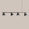 Modernistyczna lampa wisząca Form 1108L1 Aldex do salonu czarna