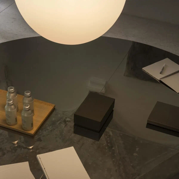 Lampa szklana wisząca Mapa biała 1xE27 42W okrągła nad wyspę kula ball 32122