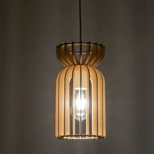 Skandynawska lampa wisząca Kymi 10571 Nowodvorski nad stół drewniana biała