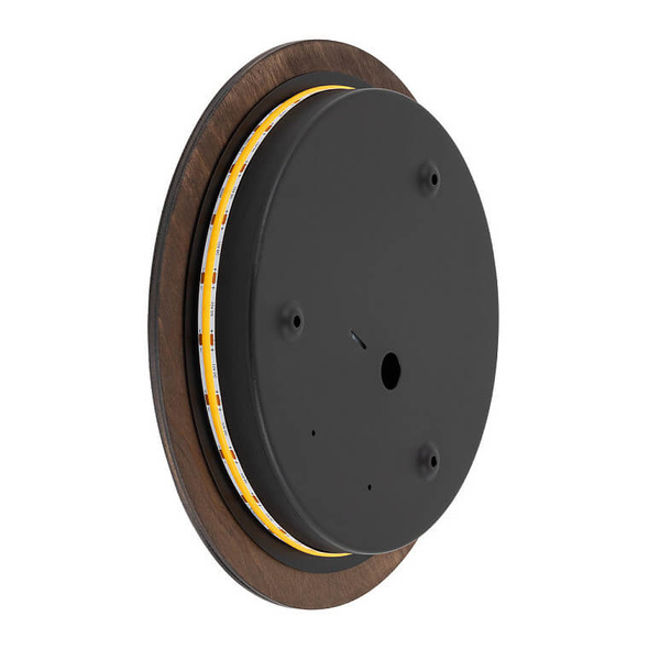 Okrągły kinkiet ścienny Ring 11290 Nowodvorski LED 10W 3000K do holu drewniany