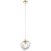 Lampa wisząca ROCK P0488-01F-U8AC szklana kamień złoty przezroczysty OUTLET