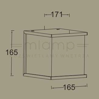Zewnętrzna LAMPA elewacyjna BOX CUBE 5184601118 Lutec metalowa OPRAWA kinkiet kostka ścienna IP44 szara