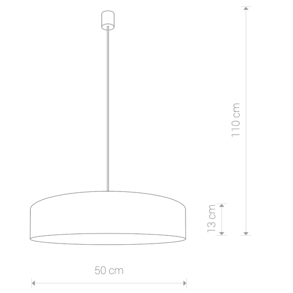 Biała lampa wisząca Turda 8945 abażurowy zwis pokojowy nowoczesny