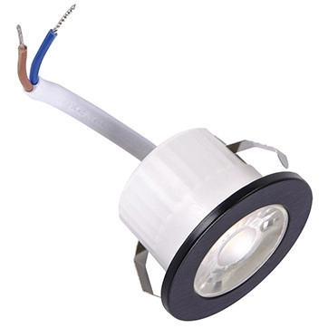 LAMPA wpust FIN LED C 03873 Ideus stropowa OPRAWA okrągła LED 3W 4000K łazienkowa IP44 czarna