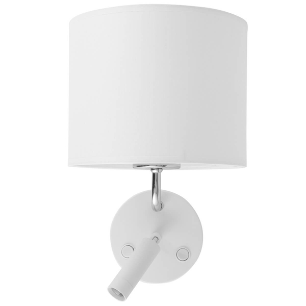 Lampa ścienna do przedpokoju Richi 4236 loft sopel chrom biała
