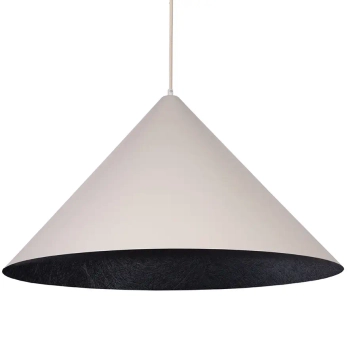 Lampa wisząca stożek VESUVIO 41073 nad stół czarna beżowa