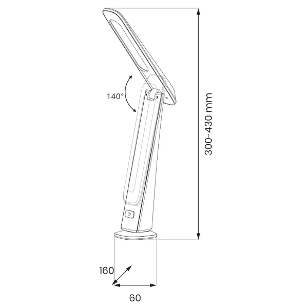 Gabinetowa lampa biurkowa Top ML2247 LED 4W 3000-5500K ściemnialna czarna