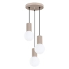 Potrójna lampa wisząca HALO SL.1745 ryflowana kaszmirowa