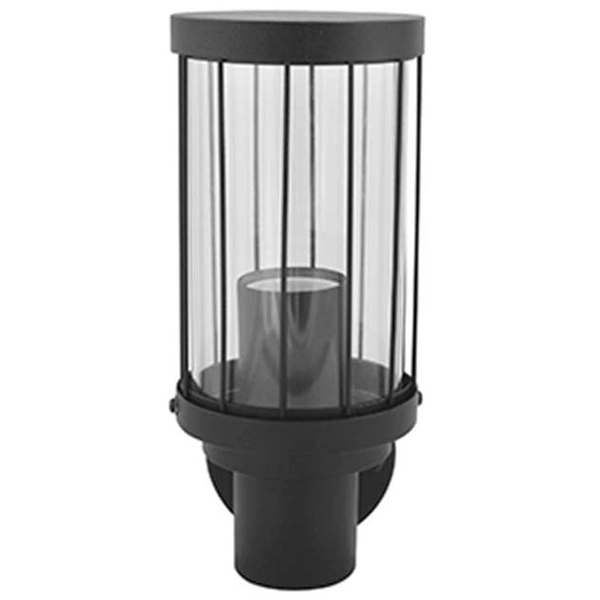 Kinkiet LAMPA ścienna FIORD 312303 Polux metalowa OPRAWA elewacyjna IP44 czarna