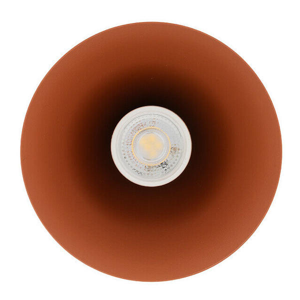 Wisząca lampa nad stół ZENITH 11456 trójkątna terakota