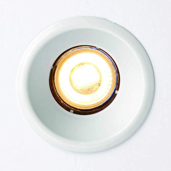 Okrągła oprawa podtynkowa Speculo 80247 Saxby IP65 metalowa biała