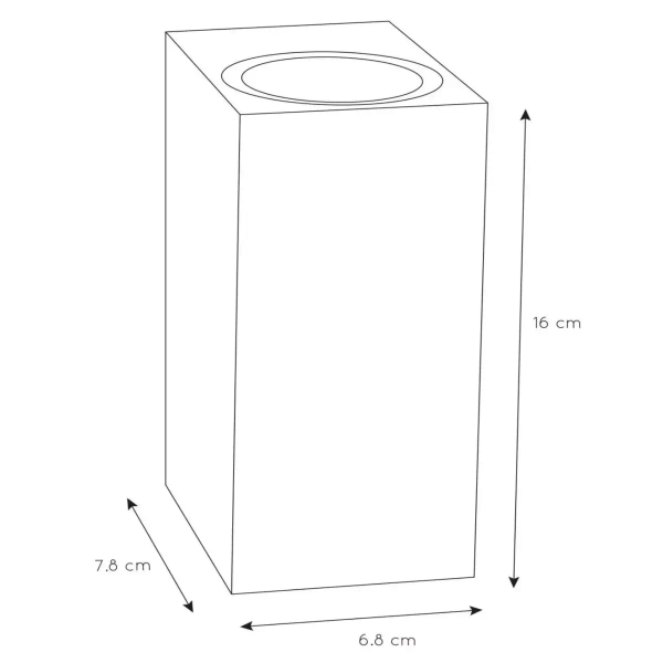 Ścienna lampa ZARO 69800/02/31 Lucide IP44 podłużna tarasowa biała