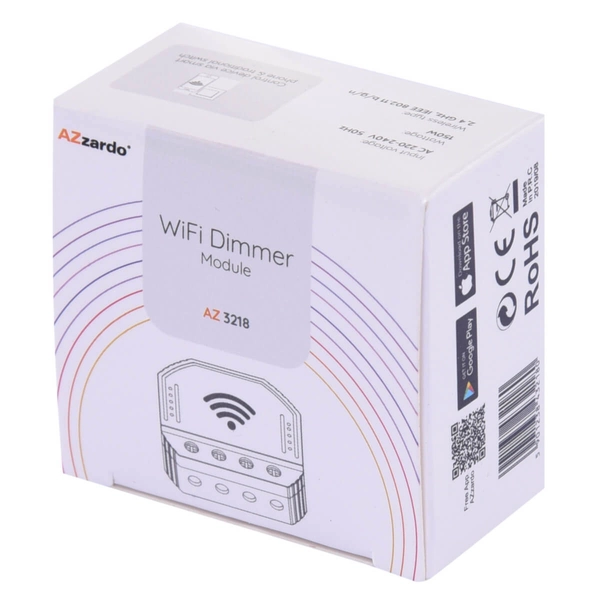 Dopuszkowy ściemniacz Wifi SMART AZ3218 inteligentny biały