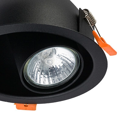 Punktowa lampa podtynkowa Dot 8826 czarny wpust do przedpokoju