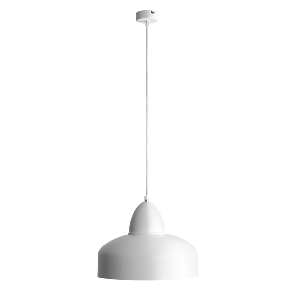 Wisząca lampa loftowa Como 946G Aldex biała nad łóżko do sypialni