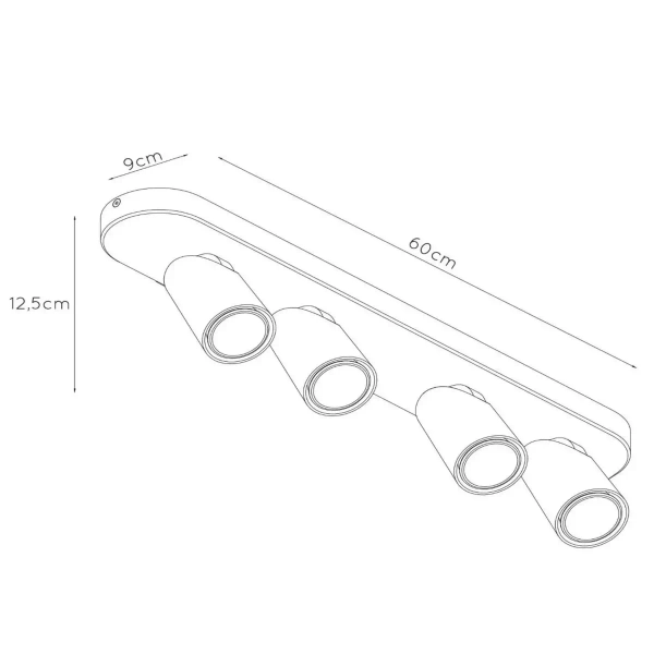 Reflektorki sufitowe XYRUS 23954/21/31 Lucide do salonu białe