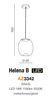 Wisząca lampa loftowa Helena LED 14W 3000k nad wyspę mosiądz