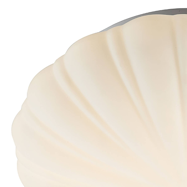 Lampa sufitowa Cafe CAF502 Dar Lighting muszelka szklana IP44 biała