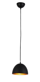 Loftowa lampa wisząca Modena do przedpokoju czarna złota