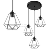 Lampa wisząca VEN W-P 1201/3 metalowa druciany czarne
