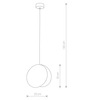 LAMPA wisząca WHEEL 9033 Nowodvorski okrągła OPRAWA geometryczny ZWIS drewniany czarny