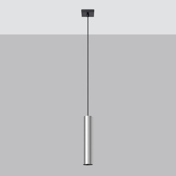Lampa zwis Lagos SL.1204 Sollux rurka do sypialni pojedyncza chrom