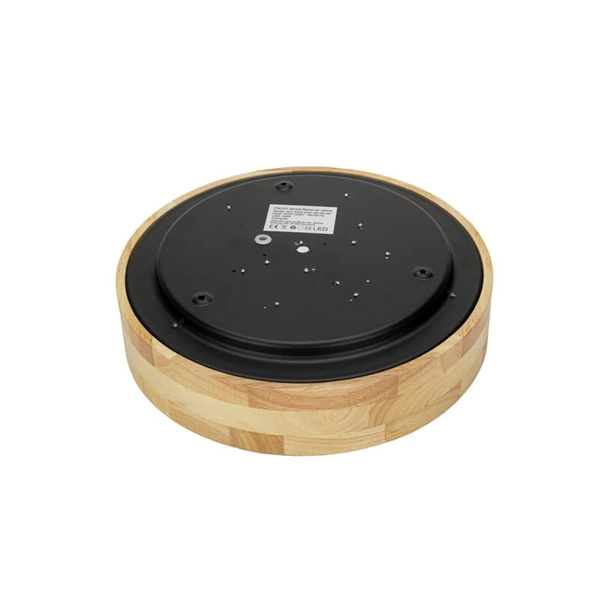 Ekologiczna lampa sufitowa Campelo LED 20W drewniana